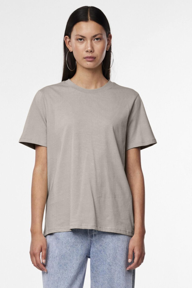 PCRIA SS SOLID TEE JRS NOOS BC 17140802 Silver Gray